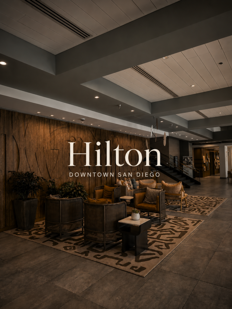 Hilton Downtown San Diego lobby interior